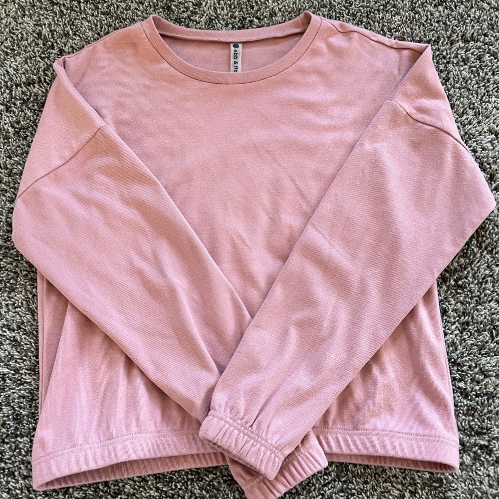 Pink Boxy Relaxed Sweatshirt
